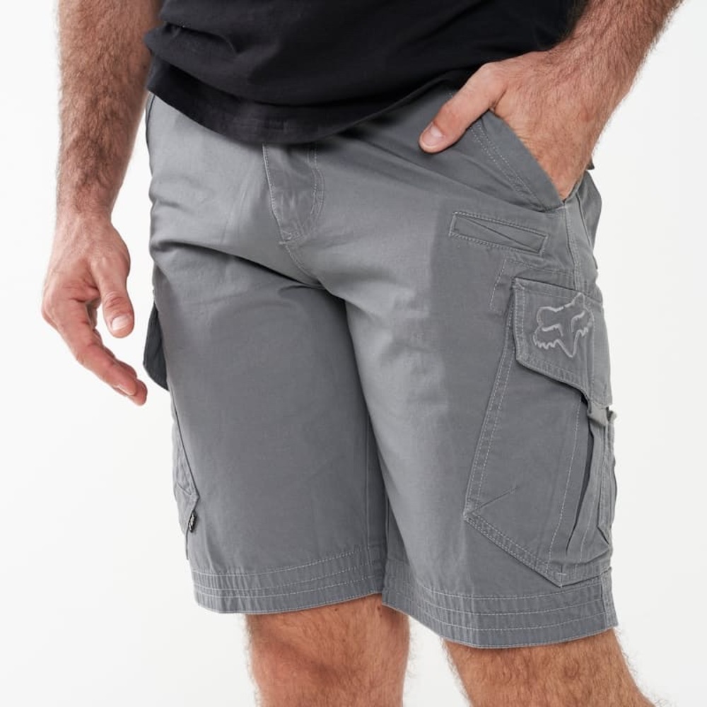 Fox Men's Slambozo Classic-Fit Cotton Cargo Shorts, Gun Metal